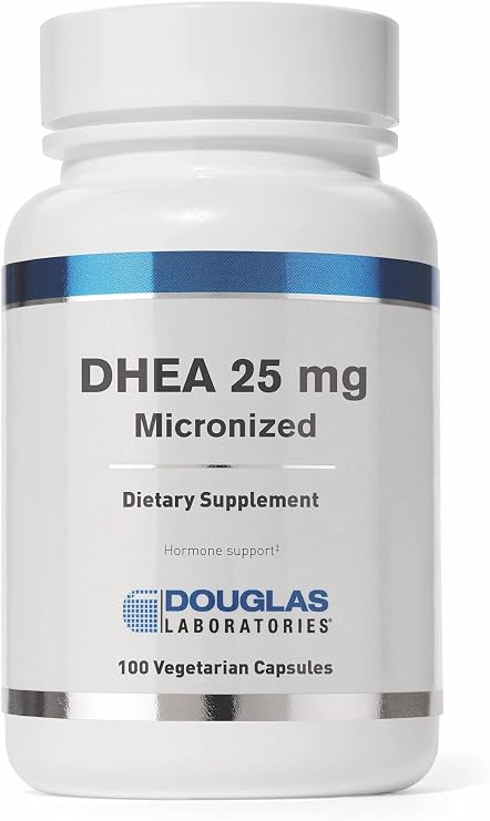 Douglas Laboratories DHEA 25 mg Capsules, 100 Vegetarian Capsules