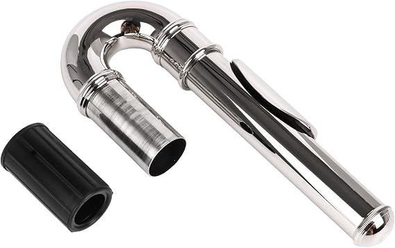 Lovermusic Silver Joint Diameter 0.79inch Nickel-plated Flute Curved Head Joint Musical Accessories