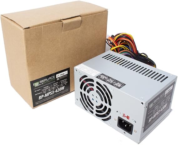 Replace Power 420W 420 Watt ATX Power Supply Replacement for HP Compaq 5188-0131, 5188-0129, 5188-0130