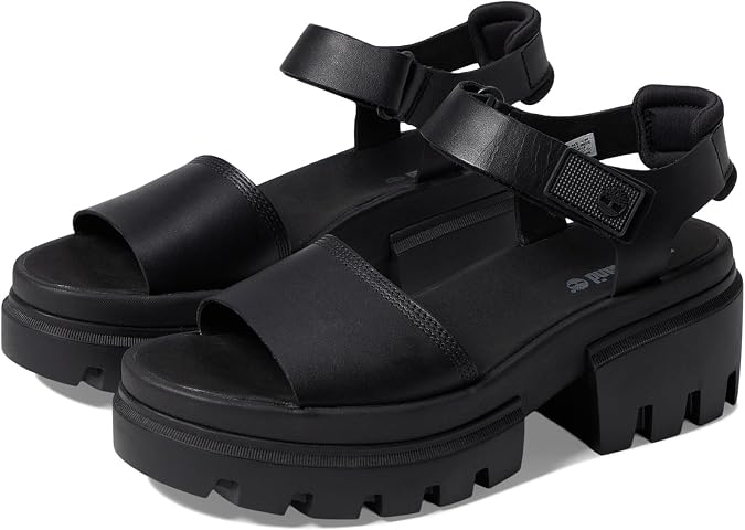 Timberland Everleigh Ankle Strap, Black Full Grain, 9