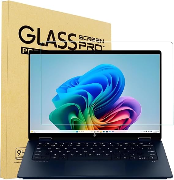i-Tensodo Tempered Glass Screen Protector for 2025 HP OmniBook X Flip x360 14" 2-in-1 (14-fk/fm0000) Touchscreen Laptop, 2.5D, HD Clear, 9H, Anti-Scratch