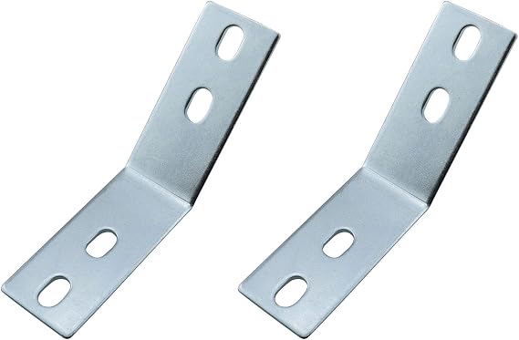 2PCS Aluminum Alloy 135 Degree Angle Bracket Slotted Corner Brace for Post Beam Connectors