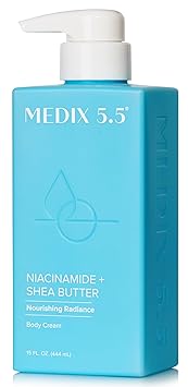 Medix 5.5 Retinol Body Lotion Firming Moisturizer | Crepey Skincare Treatment | Retinol Body Cream | Anti Aging Firming Cream For Women Targets Look Of Crepe Skin, Wrinkles, Sagging Skin, 15 Fl Oz