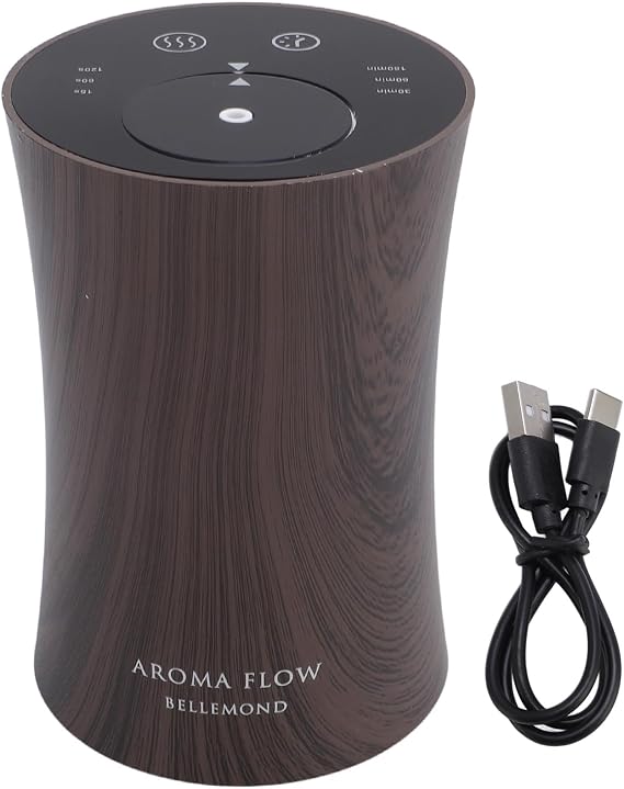 Waterless Essential Oil Diffuser, Travel Cordless Air Diffuser Portable Aromatherapy Diffuser Mini Scent Air Machine USB Charging Cold Air Diffuser for Home Office Car Hotel