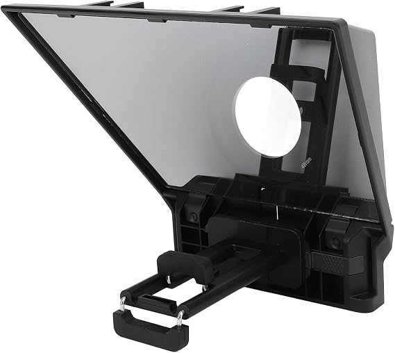 Teleprompter with Built in 8in Screen, APP, BT Remote Controller, Foldable, Prompter for DSLR, Webcam, Smartphone, for Android Online Teaching Live Streaming