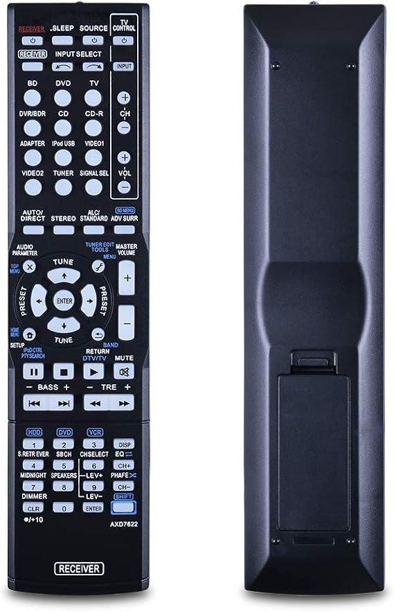 AXD7622 Replacement Remote for Pioneer AXD7583 AXD7624 AXD7660 AXD7690 VSX-520 VSX-521 VSX-524 VSX-530 VSX-70 VSX-820 VSX-822 VSX-824 VSX-23TXH VSX-921-K VSX-523-K Receiver AV A/V Audio/Video Receiver