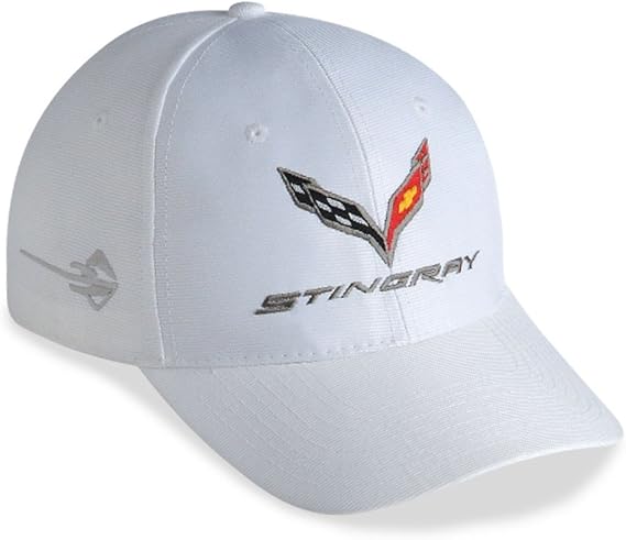 West Coast Corvette - C7 Corvette Embroidered Performance Hat (White)