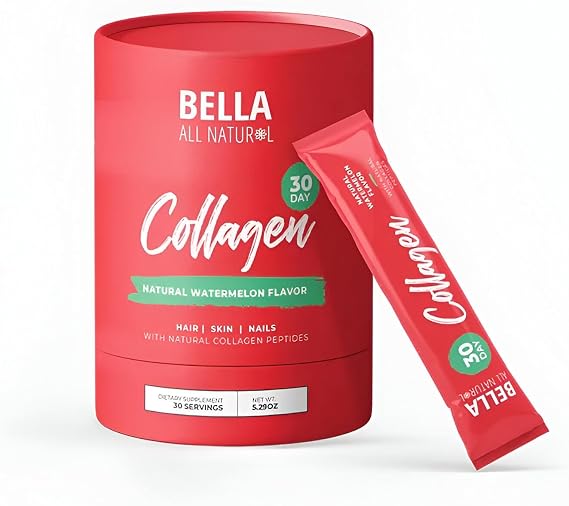 Bella All Natural Watermelon Collagen Powder
