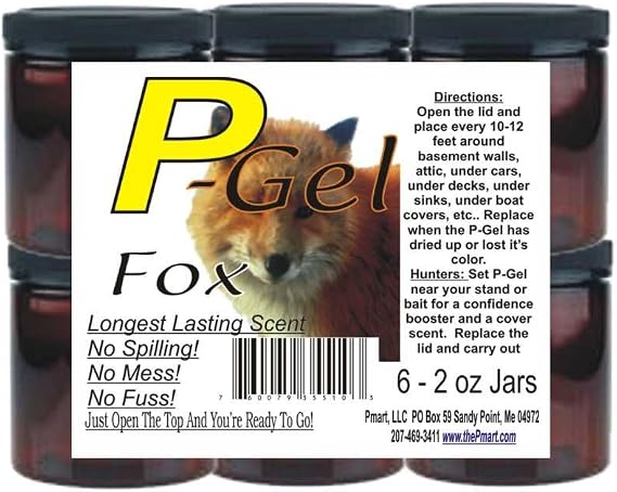 The Pee Mart - Fox Urine P-Gel 6 Pack