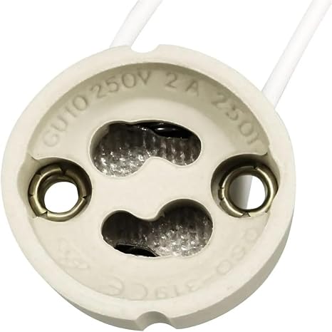 Lamp Bulb Base, GU10 Lamp Holder Socket Base Adapter Wire Connector Ceramic Socket for GU10 LED Halogen Light