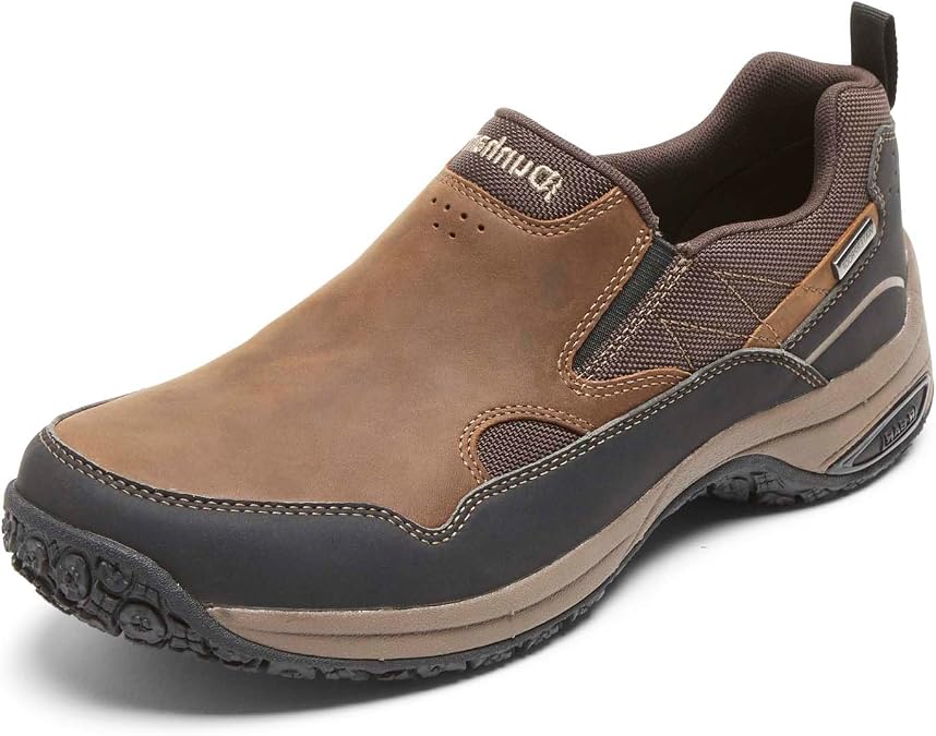 Dunham Men's Cloud Plus Slip On, Brown Leather, 11 4E