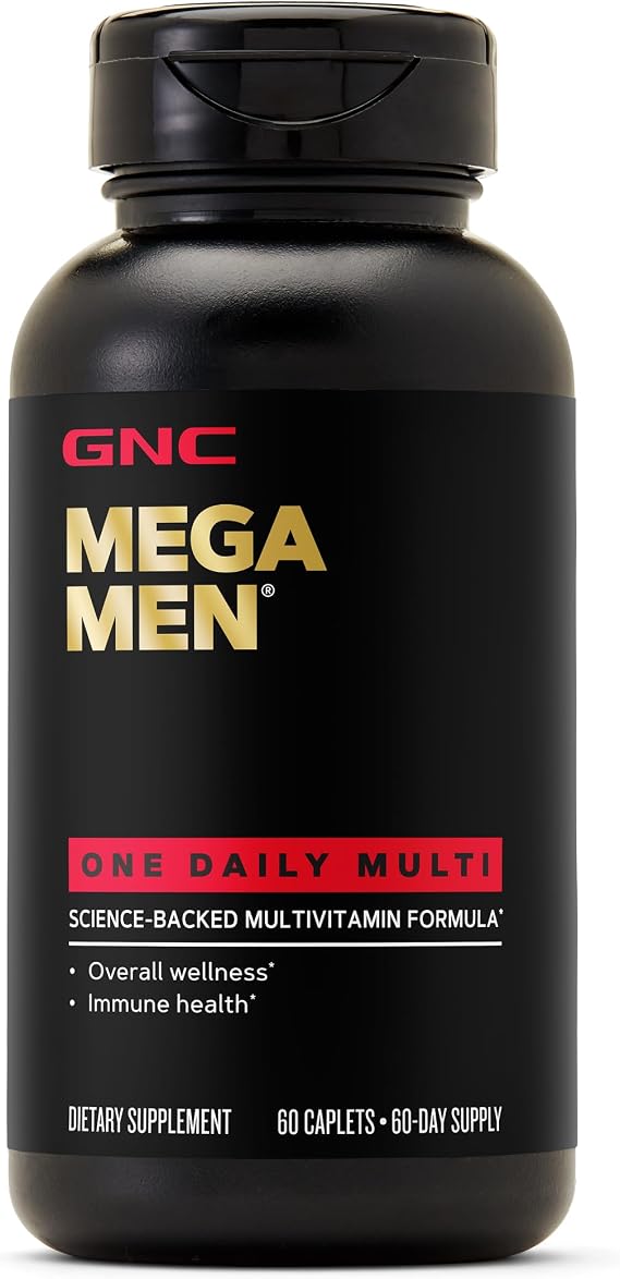 GNC Mega Men One Daily Multi, 60 Count, 60 Servings