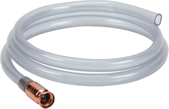 Performance Tool W54154 Food-Grade 3.5 GPM Liquid Transfer Shaker Siphon Tube Hose, Clear Blue, 6-foot Tube