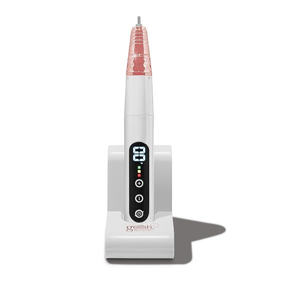 Gelish Go FileTM Wireless 35K RPM Hybrid Electric Nail File Pearl Rose Gold