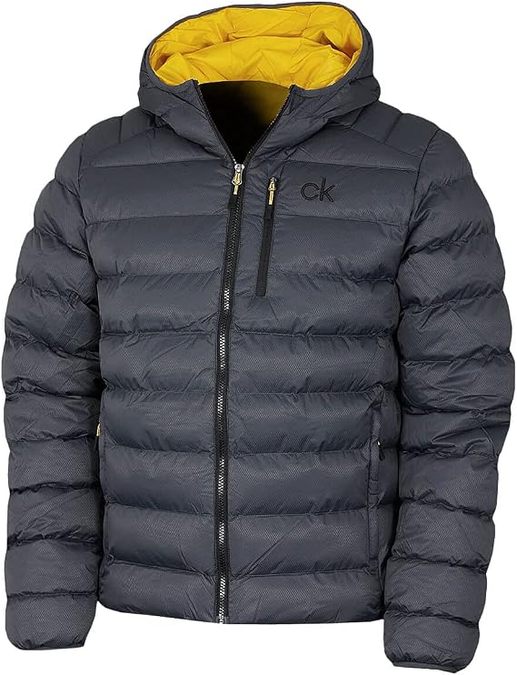 Calvin Klein Mens 2026 San Gabriel Padded Woven Jacquard Jacket