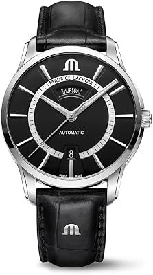 Maurice Lacroix Pontos Day Date Watch | 40mm | Black | PT6358-SS001-332-2