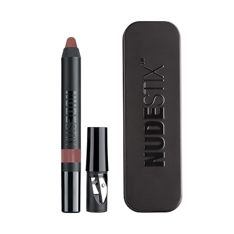 Nudestix Intense Matte Lip + Cheek Pencil 3-in-1 Long-Wear Matte Lipstick, Lip Liner & Blush Stick | Waterproof, Vegan, Preservative-Free