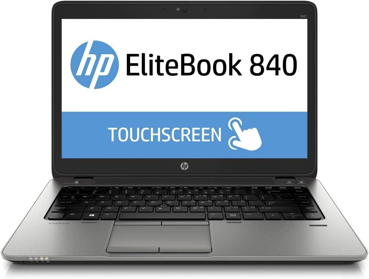 HP EliteBook 840 G4 14 inches Full HD Laptop, Touch Screen, Core i7-7600U 2.8GHz up to 3.9GHz, 16GB RAM, 512GB Solid State Drive, Windows 10 Pro 64Bit, CAM Renewed
