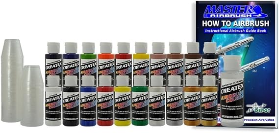 20 POPULAR CREATEX COLORS PAINT SET-Airbrush-Hobby-Art