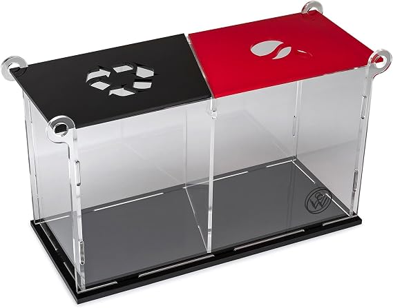 ChefWave Dual-Compartment Coffee Pod Organizer (Clear)