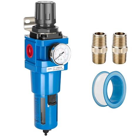 NANPU 1" NPT Compressed Air Filter Regulator Combo Piggyback