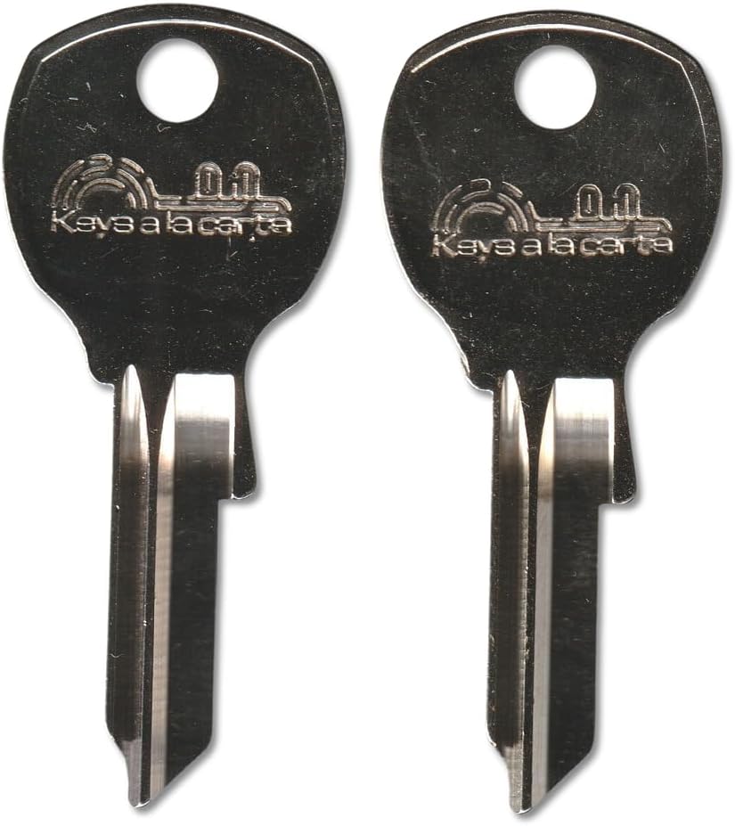 760 Pair (2) Replacement Keys – Cut to Code on NA14 Blank for Diebold, National, Sargent & Greenleaf, Anderson Hickey, CompX, Jofco, Olympus Locks | KEYSALACARTE