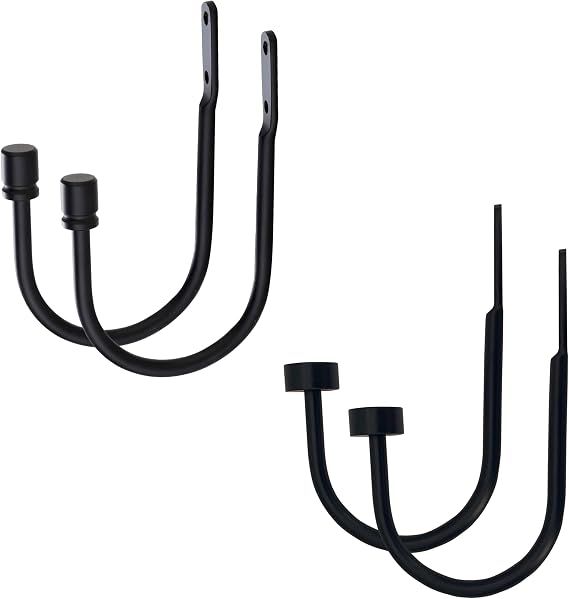 ARNORX Matte Black Finish Standard Holdbacks Bundle Set, Save 10%