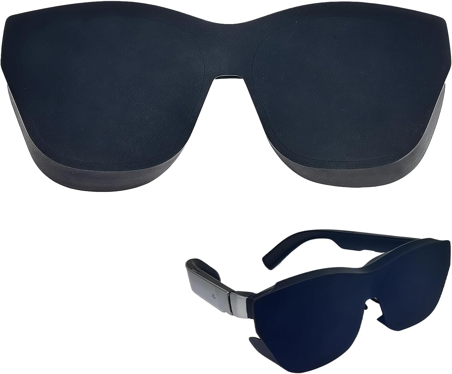 RayNeo Air3/3s/3s pro/Air2/2s Universal Light Blocker for AR Glasses Accessories - Silicone Blackout Cover, Soft and Comfortable, Total Reflection Blocker 1 Black Blocker