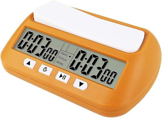 Chess Clock, Digital Chess & Game, Portable Clock Yellow
