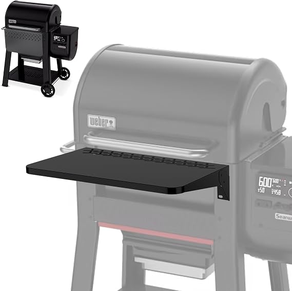 24" Front Folding Table for Weber Searwood 600 Pellet Grill