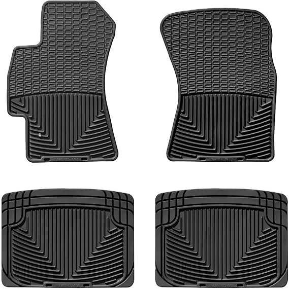 WeatherTech All-Weather Floor Mats for Subaru Baja, Outback, SVX - 1st & 2nd Row (W52-W20), Black