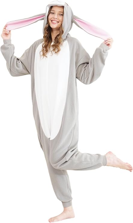 Halloween Costumes Adult Animal Onesie Pajamas One Piece Cartoon Sleepwear Cosplay Costume for Women