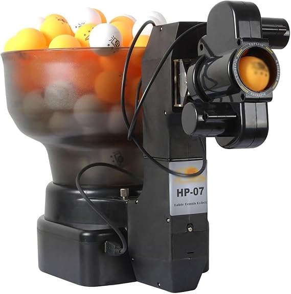 Table Tennis Robot Machine Table Tennis Serve Machine Table Tennis Trainer Robot for Outdoor Sports, with 36 Different Spin Balls