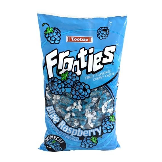 Tootsie Roll Frooties Blue Raspberry Chewy Candy, 360 Count, 38.8oz Bag