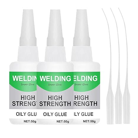 2/3PCS Welding High Strength Oily Glue 150 Gram (Pack of 3) - Universal Superglue,Mighty Instant Glue for Resin Ceramic Metal Glass