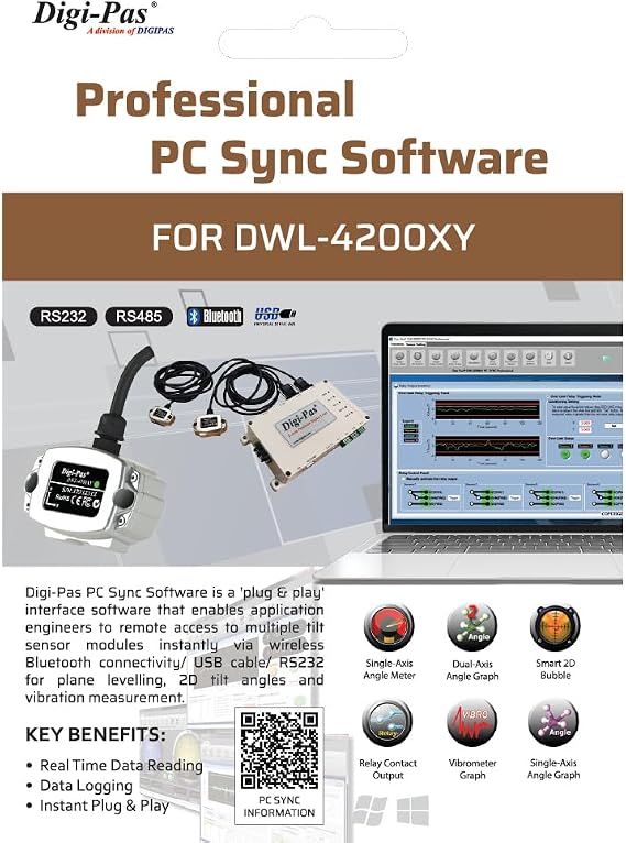 Digi-Pas DWL4200XY Professional Software for 2-Axis Proximity/Remote Display & Data Logging - Redemption Card