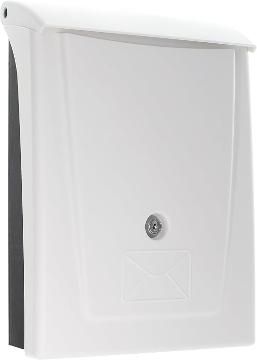 Rottner Posta Plastic Letterbox Black/White
