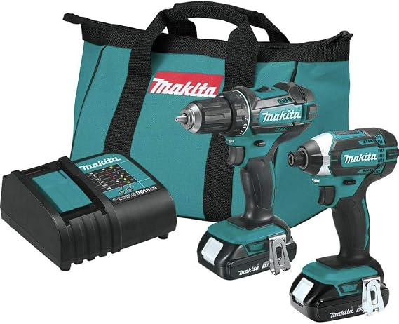 Makita CT225SYX 18V LXT Lithium-Ion Compact Cordless 2-Pc. Combo Kit (1.5Ah)