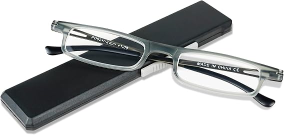 Ultra-thin Folding Lightweight Reading Glasses for Men Women Blue Light Blocking TR90 Compact Computer Readers