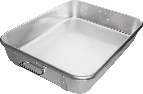 Winco 18" x 24" Aluminum Commercial Roast Pan