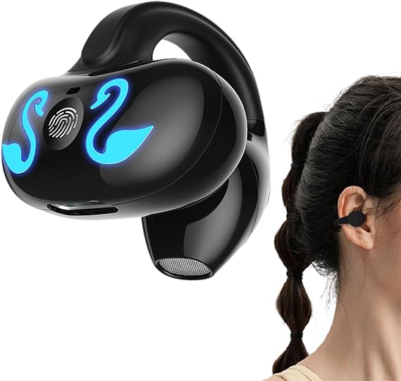 Wireless Ear Clip Headphones Bone Conduction Open Ear Design 5.3
