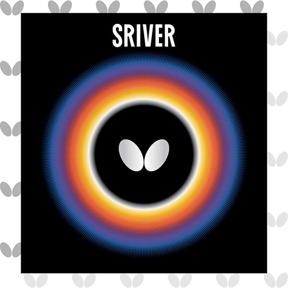 Butterfly Sriver Table Tennis Rubber | 1.5 mm, 1.7 mm, 1.9 mm, 2.1 mm, or MAX | Red or Black | 1 Inverted Table Tennis Rubber Sheet | Professional Table Tennis Rubber
