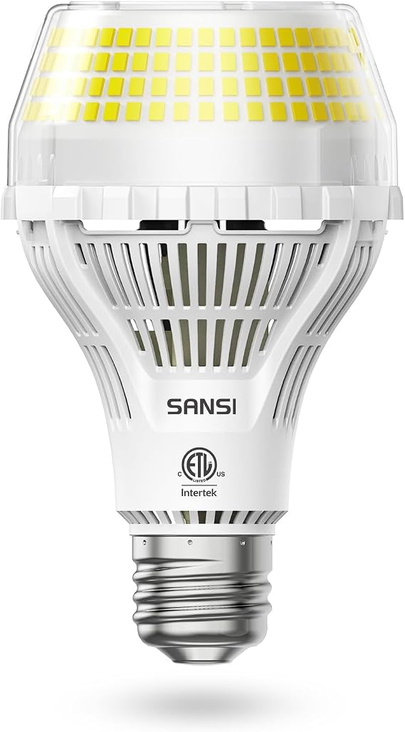 SANSI 300W Equivalent 5000 Lumens 5000K A21 LED Light Bulb Non-Dimmable