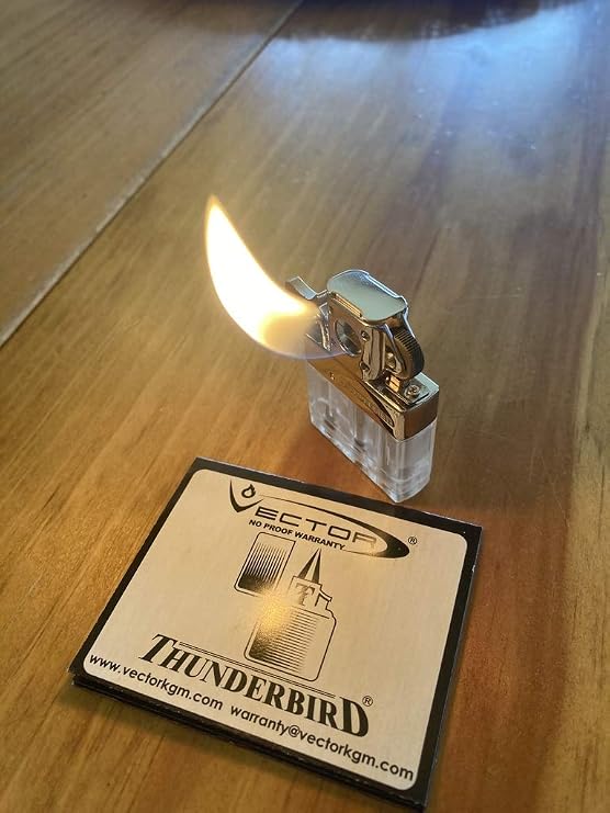 Thunderbird Butane 45 Degree Soft Flame Flip Top Pipe Lighter Insert