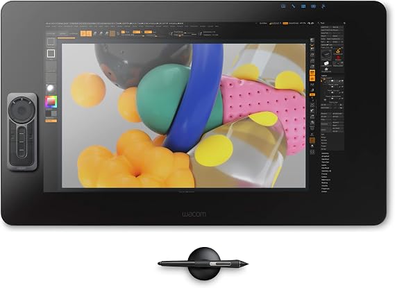 Wacom Cintiq Pro 24 Creative Pen and Touch Display 4K Graphic Drawing Monitor with 8192 Pen Pressure and 99% Adobe RGB (DTH2420K0), Black
