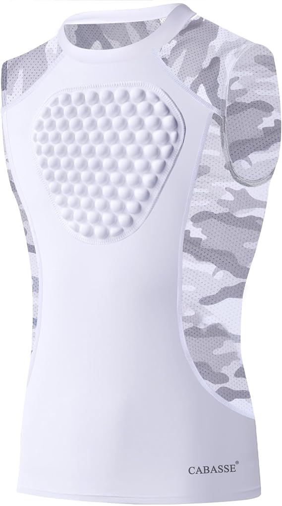 Cabasse Youth Chest Protector, Heart-Guard/Sternum Protection Shirt for Baseball, Football, T Ball, Lacrosse & Goalies