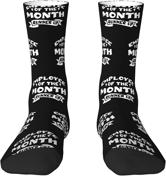 Employee Of The Month Runner Up Mid Calf Socks Lightweight Durable Crew Socks For Men Women