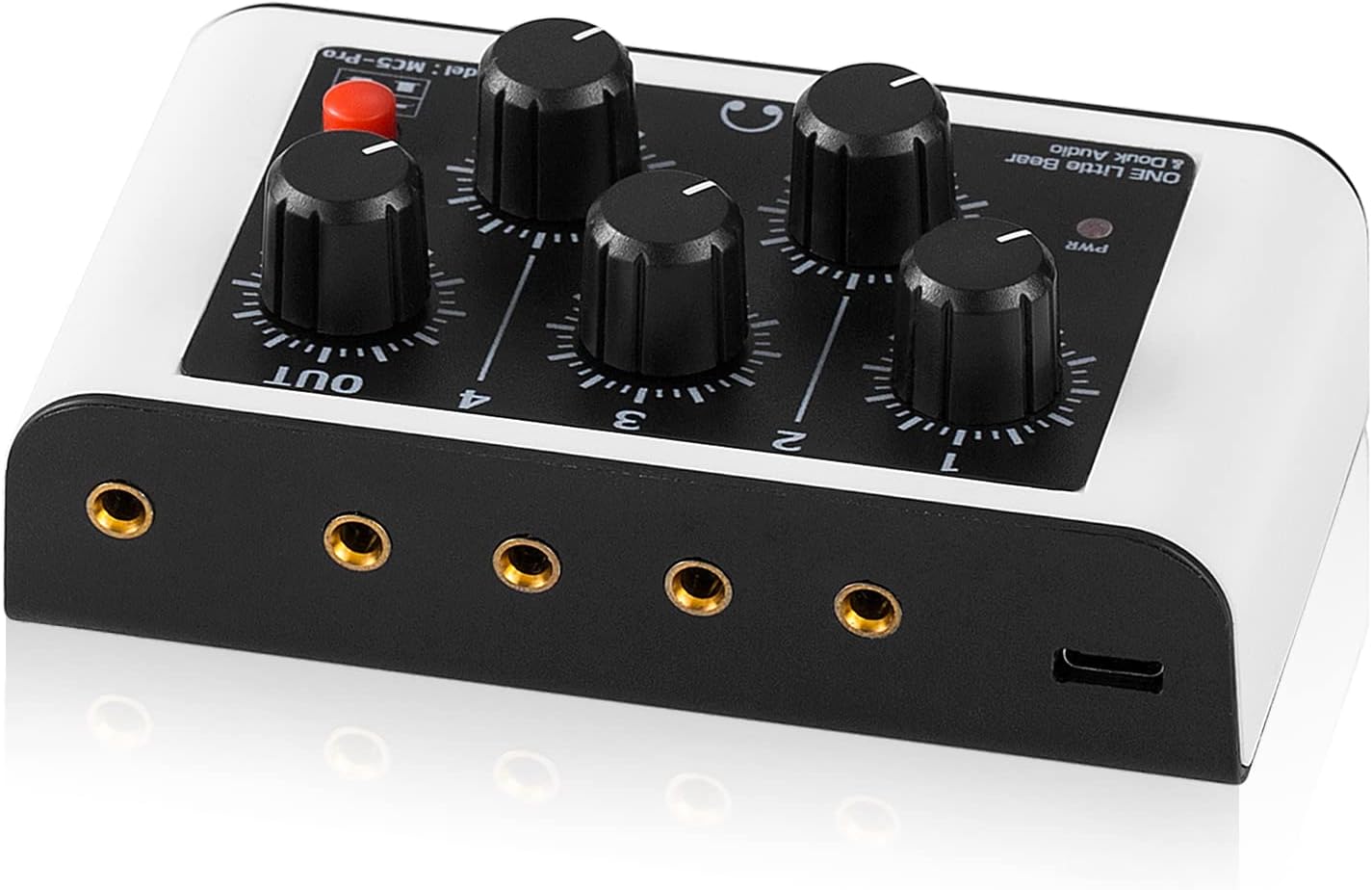 Mini Stereo 4-Channel Mixer Headphones Monitoring Club Studio Recording XX-MC5 PRO