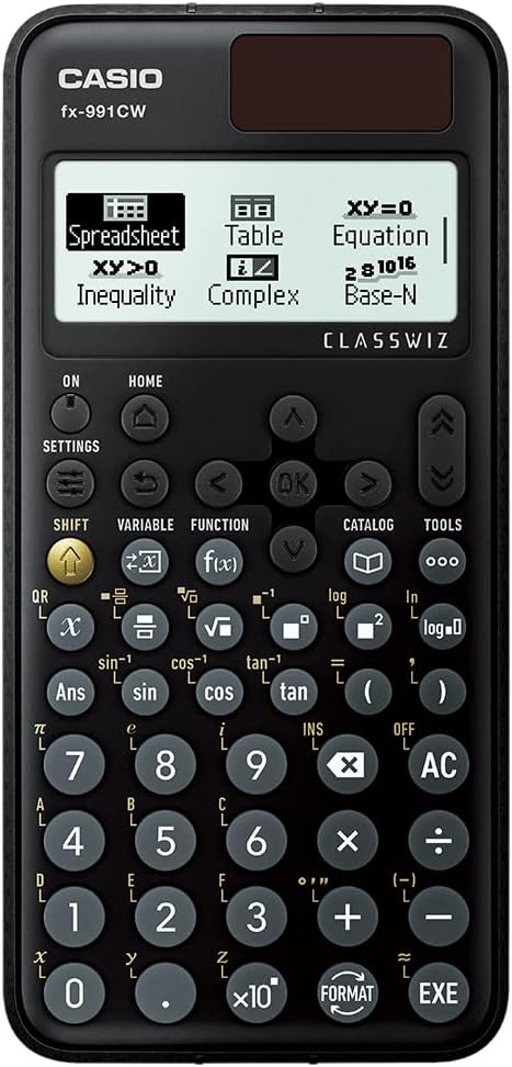 Casio FX-991CW-W-DT ClassWiz Calculator with Scientific Function