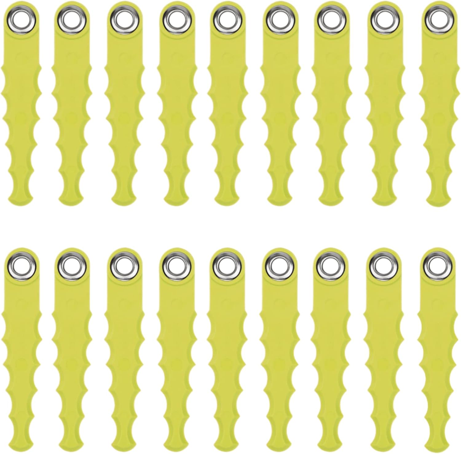THTEN AF-100 Trimmer Replacement Blades Compatible with Black & Decker GH600,GH610,GH900,GH912 Edger Grass Trimmers 18 Pack Yellow